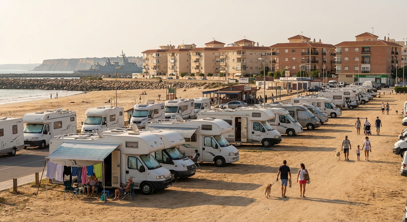 Autocaravanas en Fuentebravía: el fenómeno que crece en El Puerto