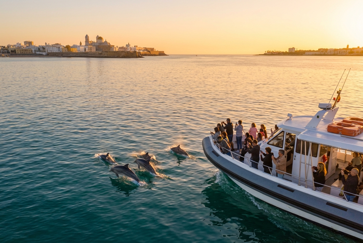 Avistamiento de delfines en la Bahía de Cádiz: excursiones desde El Puerto