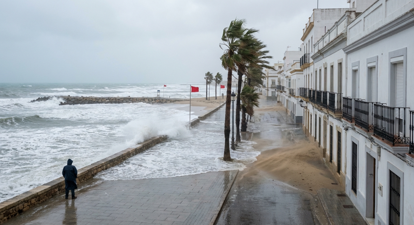 El Puerto activa el Plan de Emergencias por aviso naranja de fenómenos costeros
