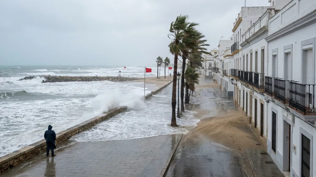 El Puerto activa el Plan de Emergencias por aviso naranja de fenómenos costeros