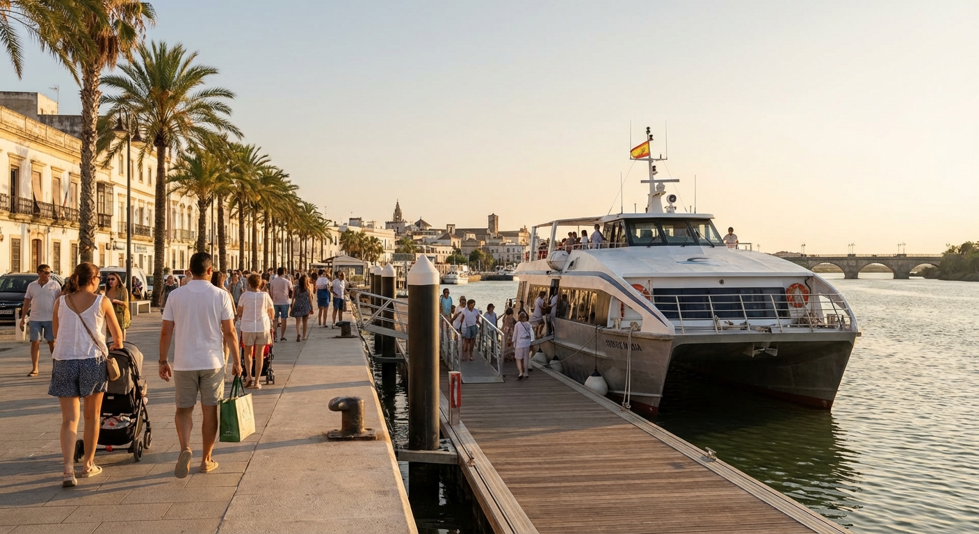 El Puerto estrena nuevo embarcadero para el catamarán de la bahía
