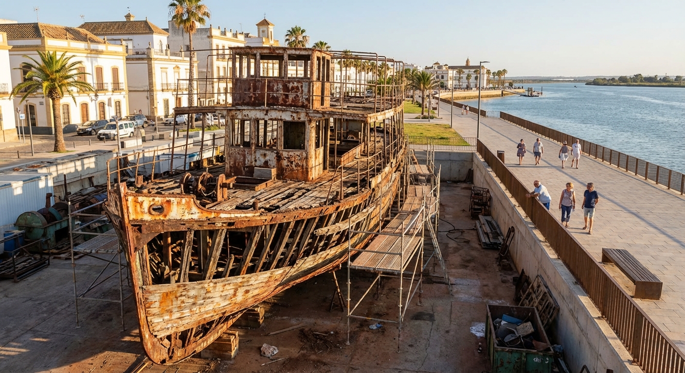 El renacer del Vapor: el proyecto que quiere devolver la vida al antiguo ferry a Cádiz