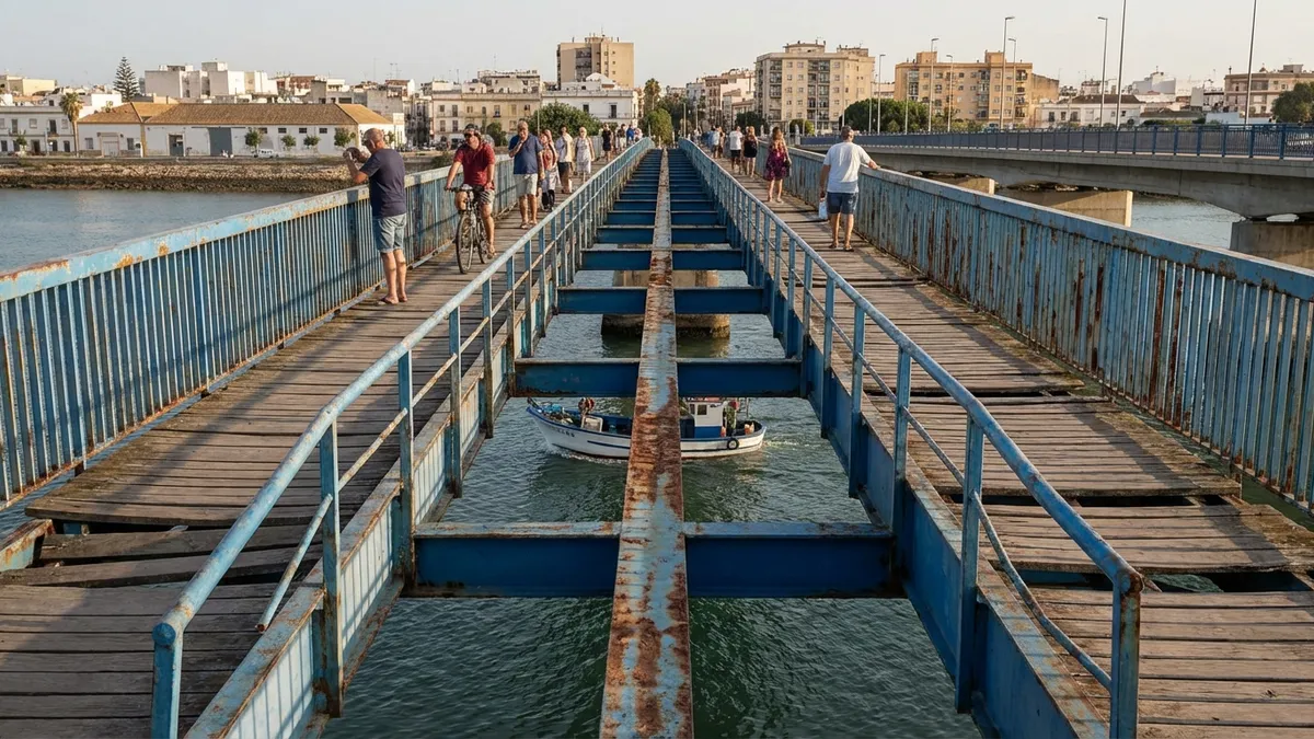 La pasarela peatonal sobre el Guadalete necesita reparaciones urgentes