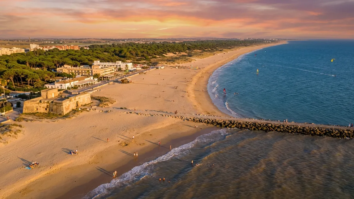 La Puntilla: la playa urbana donde el Guadalete abraza el Atlántico