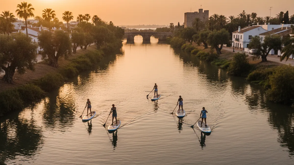 Paddle surf en el Guadalete: rutas tranquilas para principiantes