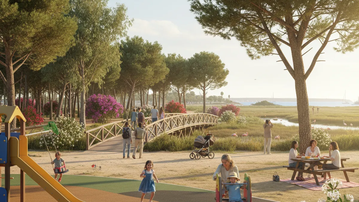 Parques infantiles y espacios al aire libre para niños en El Puerto